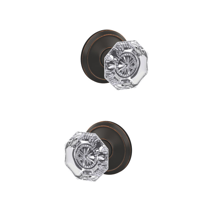 FC172ALX619ALD,622,716 Schlage Custom Alexandria NonTurning Glass Knob